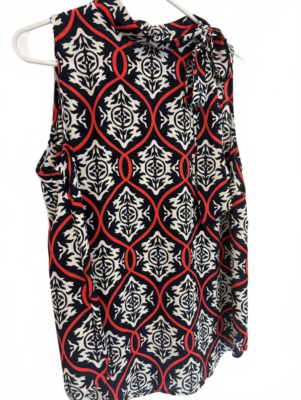 LOFT Outlet Women's Sleeveless Geometric Print Blouse Size S